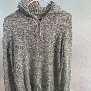 Karen Scott grey and white sweater